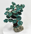 6.29" CHRYSOCOLLA and PYRITE Bonsai Tree Peru T634