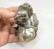 3.30" PYRITE CRYSTAL CLUSTER Huanzala Mine, Peru T644