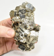 4.60" PYRITE CRYSTAL CLUSTER Huanzala Mine, Peru T645