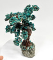 7.08" CHRYSOCOLLA and PYRITE Bonsai Tree Peru T636