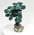6.69" CHRYSOCOLLA and PYRITE Bonsai Tree Peru T635
