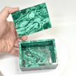 3.81" Polished MALACHITE JEWELRY BOX Congo - CM163