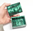 3.26" Polished MALACHITE JEWELRY BOX Congo - CM166