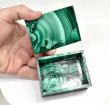 3.14" Polished MALACHITE JEWELRY BOX Congo - CM168