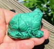 2.24" POLISHED MALACHITE FROG Animal Carving - Congo mc549