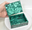 4.92" Polished MALACHITE JEWELRY BOX Congo - CM161