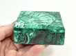 3.07" Polished MALACHITE JEWELRY BOX With Matching Beveled Lid- Congo - CM174