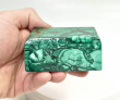 3.03" Polished MALACHITE JEWELRY BOX With Matching Beveled Lid- Congo - CM175