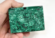 3.03" Polished MALACHITE JEWELRY BOX With Matching Beveled Lid- Congo - CM175