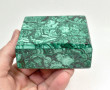 3.22" Polished MALACHITE JEWELRY BOX With Matching Beveled Lid- Congo - CM179