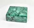 3.22" Polished MALACHITE JEWELRY BOX With Matching Beveled Lid- Congo - CM179