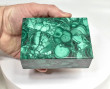 3.93" Polished MALACHITE JEWELRY BOX Congo - CM171