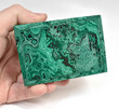 3.46" Polished MALACHITE JEWELRY BOX Congo - CM167