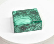 3.03" Polished MALACHITE JEWELRY BOX With Matching Beveled Lid- Congo - CM178