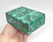 4.92" Polished MALACHITE JEWELRY BOX Congo - CM158