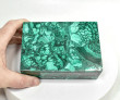 4.92" Polished MALACHITE JEWELRY BOX Congo - CM158