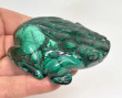 3.18" POLISHED MALACHITE FROG Animal Carving Congo - CM180