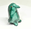 2.55" POLISHED MALACHITE PENGUIN Animal Carving Congo - CM194