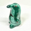 2.55" POLISHED MALACHITE PENGUIN Animal Carving Congo - CM194