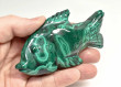 4.21" POLISHED MALACHITE FISH Animal Carving Congo - CM209