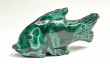 4.21" POLISHED MALACHITE FISH Animal Carving Congo - CM209
