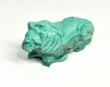 2.745" POLISHED MALACHITE LION Animal Carving Congo - CM188