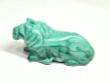 2.745" POLISHED MALACHITE LION Animal Carving Congo - CM188