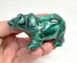 3.50" POLISHED MALACHITE BEAR Animal Carving Congo - CM190