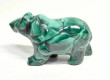 3.50" POLISHED MALACHITE BEAR Animal Carving Congo - CM190