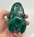 4.56" POLISHED MALACHITE FROG Animal Carving Congo - CM181