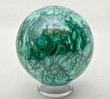 3.57" POLISHED MALACHITE SPHERE With Stand - Congo E543