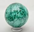 3.57" POLISHED MALACHITE SPHERE With Stand - Congo E543