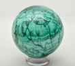 3.57" POLISHED MALACHITE SPHERE With Stand - Congo E543