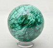 3.57" POLISHED MALACHITE SPHERE With Stand - Congo E543