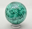 3.57" POLISHED MALACHITE SPHERE With Stand - Congo E543