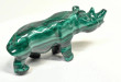 4.40" POLISHED MALACHITE RHINO Animal Carving Congo - CM206
