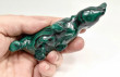 4.40" POLISHED MALACHITE RHINO Animal Carving Congo - CM206