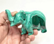 3.38" POLISHED MALACHITE ELEPHANT Animal Carving Congo - CM200