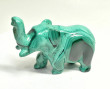 3.38" POLISHED MALACHITE ELEPHANT Animal Carving Congo - CM200