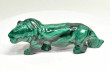 4.29" POLISHED MALACHITE LION Animal Carving Congo - CM202