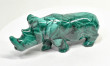 4.68" POLISHED MALACHITE RHINO Animal Carving Congo - CM208