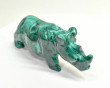 4.68" POLISHED MALACHITE RHINO Animal Carving Congo - CM208