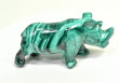 4.05" POLISHED MALACHITE RHINO Animal Carving Congo - CM205