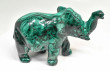 5.03" POLISHED MALACHITE ELEPHANT Animal Carving Congo - CM198