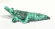 4.60" POLISHED MALACHITE CROCODILE Animal Carving Congo - CM196