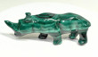 4.52" POLISHED MALACHITE RHINO Animal Carving Congo - CM207