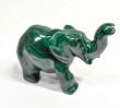 3.18" POLISHED MALACHITE ELEPHANT Animal Carving Congo - CM199