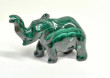 3.18" POLISHED MALACHITE ELEPHANT Animal Carving Congo - CM199
