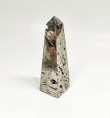4.92" Polished PYRITE CRYSTAL OBELISK Tower Huanzala mine, Peru T666
