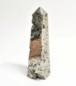 6.85" Polished PYRITE CRYSTAL OBELISK Tower Huanzala mine, Peru T652